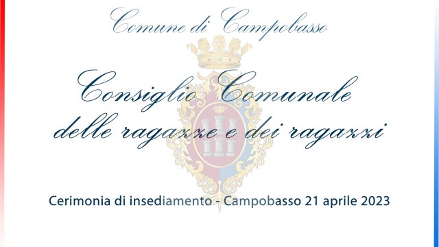 Insediamento del Consiglio delle ragazze e dei ragazzi. Cerimonia di presentazione dei componenti al Consiglio Comunale